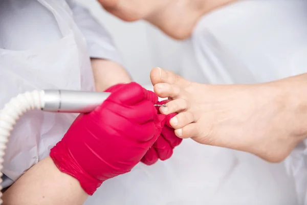 Peeling Feet Special Electric Device Professional Hardware Pedicure Electric Machine — Stock Photo, Image