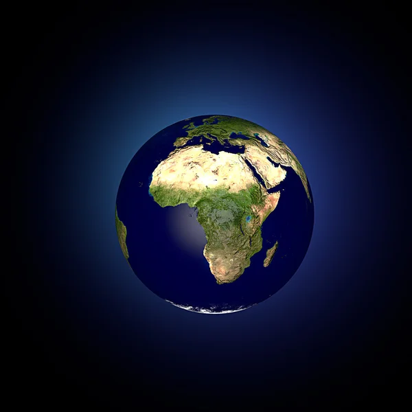 Γη πλανήτη κόσμο Αφρική ηπείρου — Φωτογραφία Αρχείου