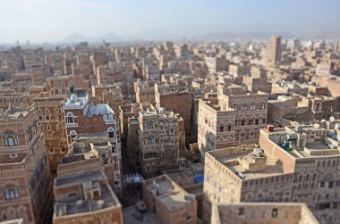 Top view of the capital of Yemen Sana'a' (San'a')
