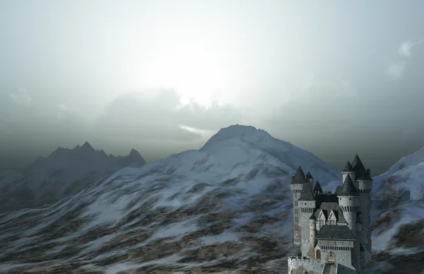 Château dans les montagnes — Photo