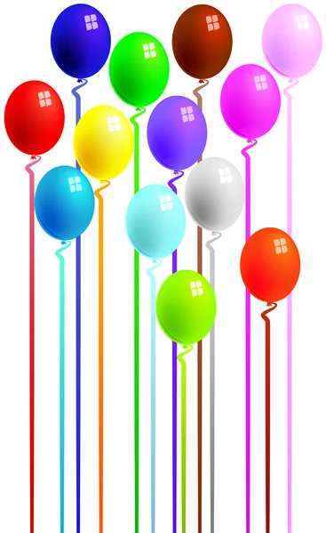 Party balloons background — Stock Photo, Image