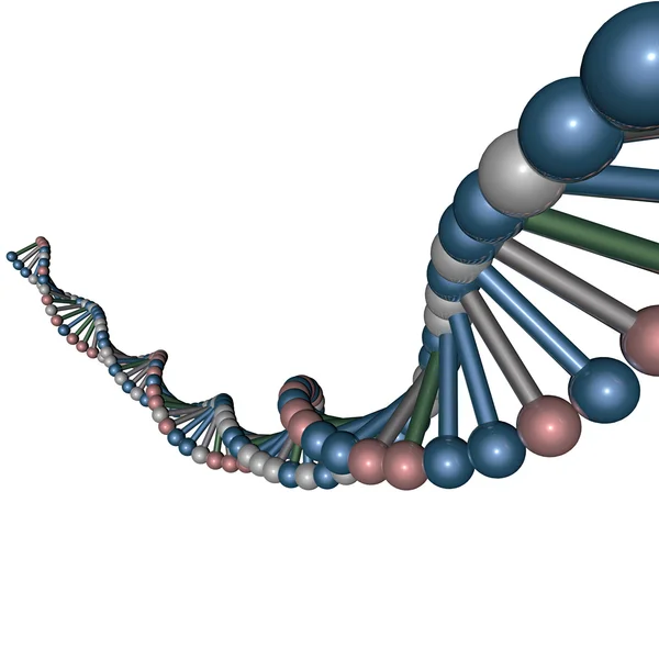 Struttura di cellule eliche DNA — Foto Stock