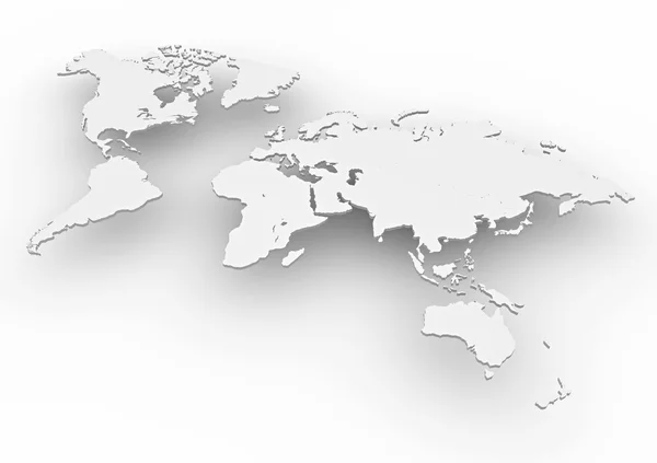 3d World Map — Stock Photo, Image