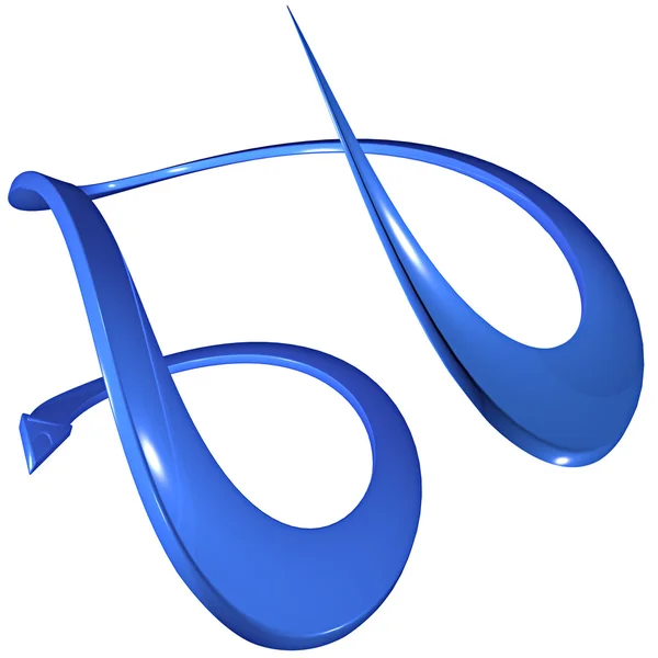 Синя спіральна стрілка 3D — стокове фото