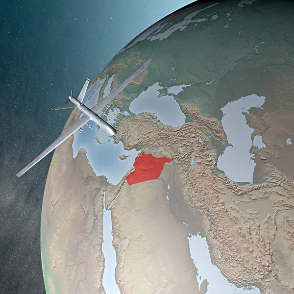 Mellanöstern som kan ses från rymden — Stockfoto