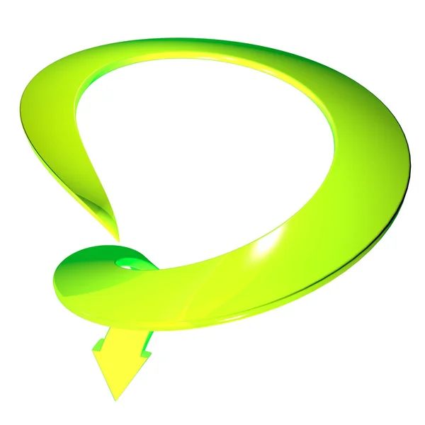 Green arrow — Stock Photo, Image
