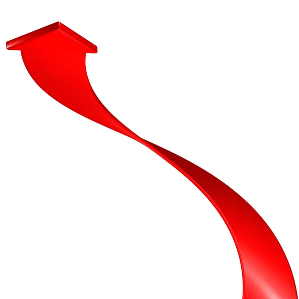 Red arrow — Stock Photo, Image