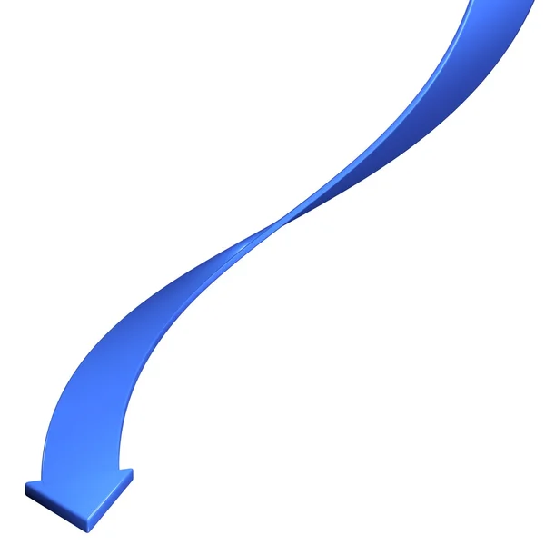 Freccia blu — Foto Stock