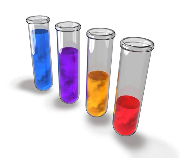Labor für chemische Analyse im Reagenzglas — Stockfoto