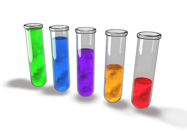 Labor für chemische Analyse im Reagenzglas — Stockfoto