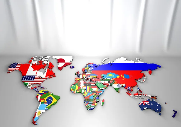 Political map of world — Stock Photo, Image