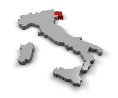 İtalya bölgeler friuli venezia giulia Haritası