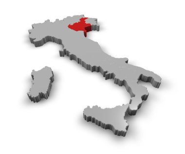 harita İtalya bölgeler Veneto