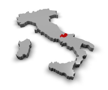 bölgeler molise İtalya Haritası