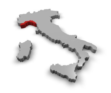 Italya liguria bölgeleri Haritası
