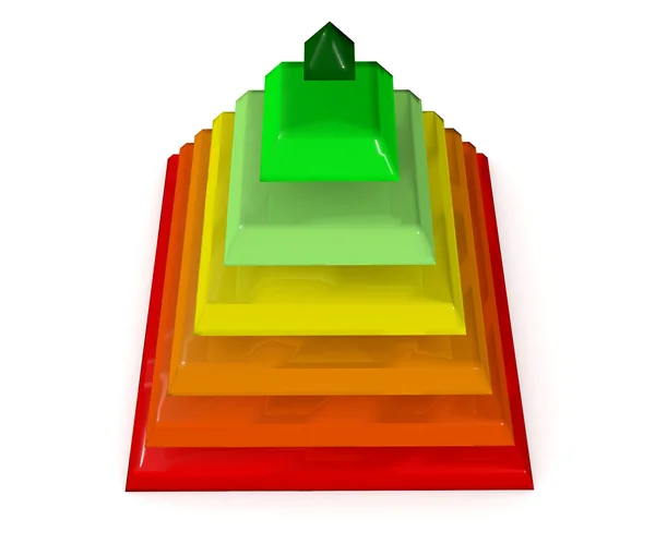 Infographic examplesbusiness pyramid — Stockfoto