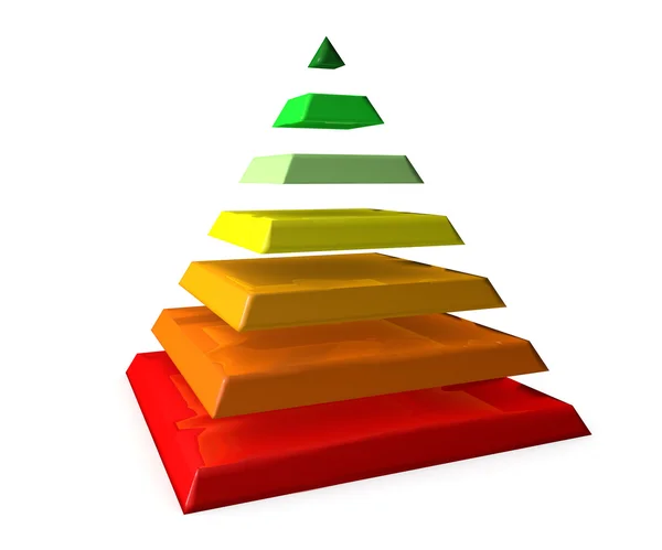 インフォ グラフィック examplesbusiness ピラミッド — ストック写真