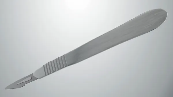 Kesme bıçağı neşter kesiği cerrahi Hastanesi — Stok fotoğraf
