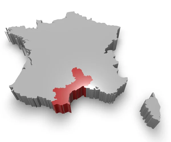 Administrativa regionen Languedoc-roussillon — Stockfoto
