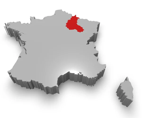 Champagne-Ardenne administrative region — Stock Photo, Image