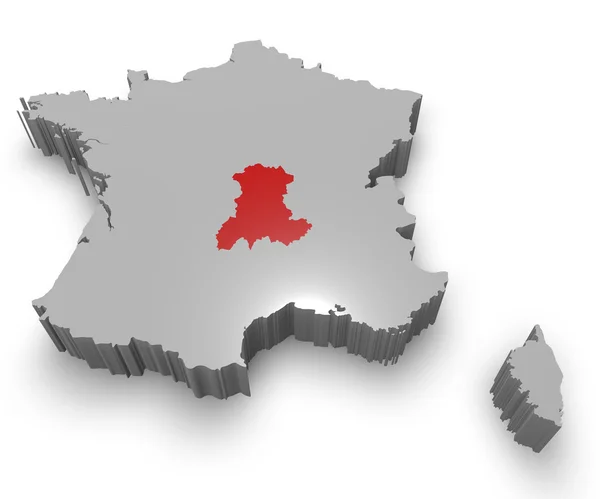 Správní oblast Auvergne — Stock fotografie