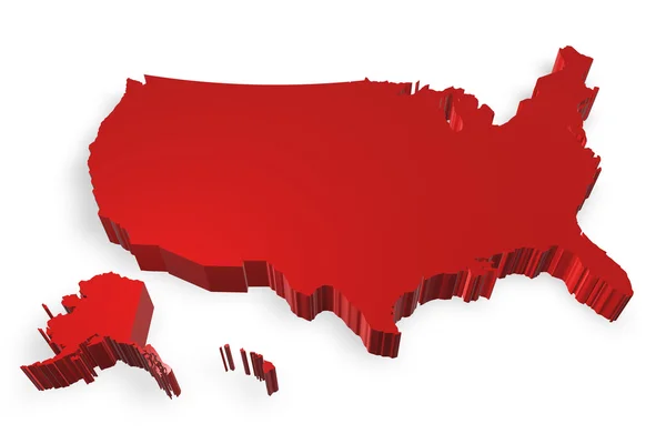 Мапа США — стокове фото