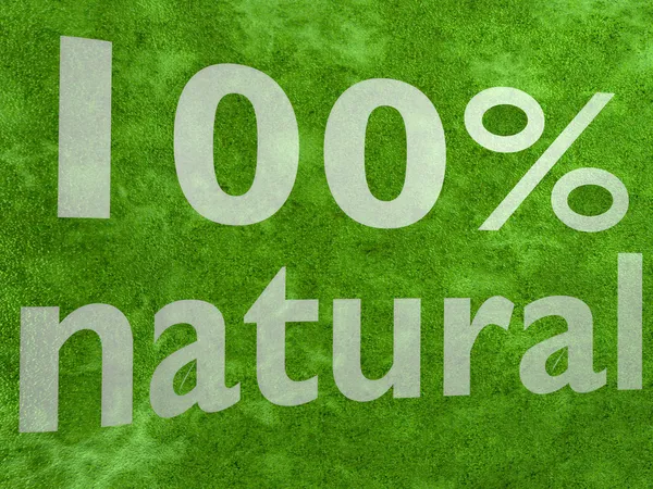 100 procent natuurlijke — Stockfoto