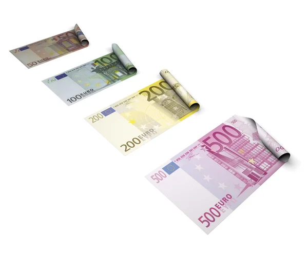 Billets en euros — Photo