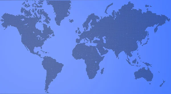 3d 世界地图 — 图库照片