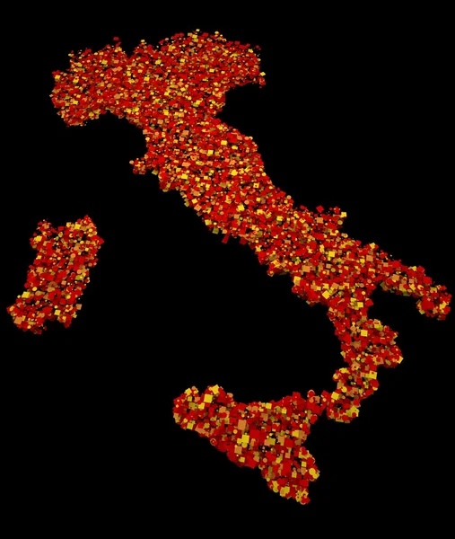 Mapa de Italia —  Fotos de Stock