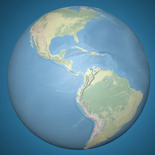 Kant van de Noord- en Zuid-Amerika — Stockfoto