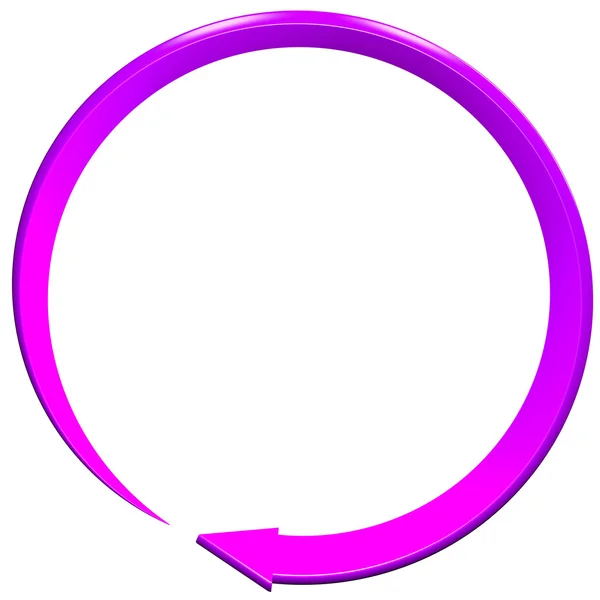 Purple circular arrow — Stock Photo, Image