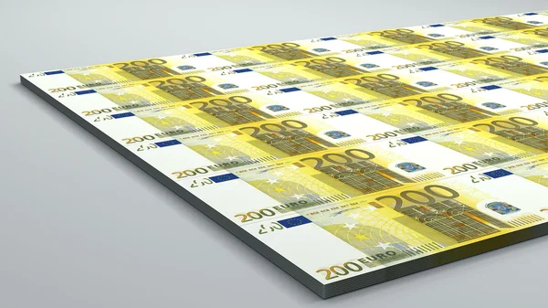 200 euro-bankjegy — Stock Fotó