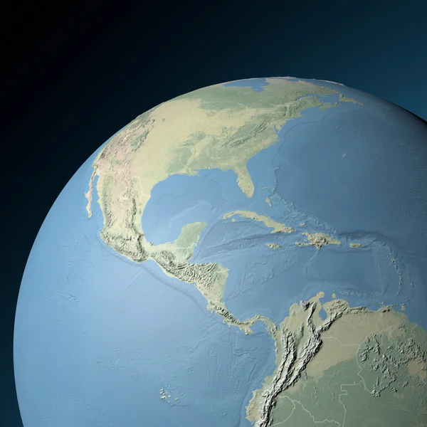 Wereld earth globe Midden-Amerika — Zdjęcie stockowe