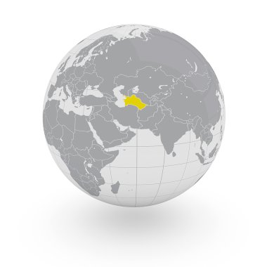 Türkmenistan Globe