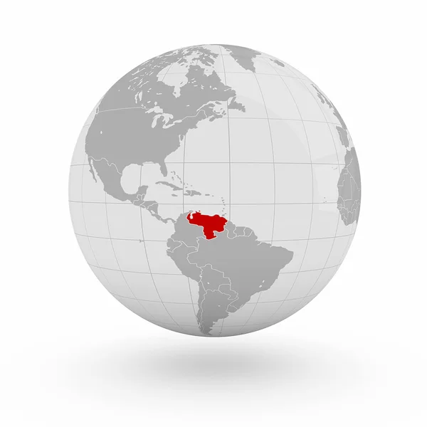 Venezuela Globe — Stok fotoğraf
