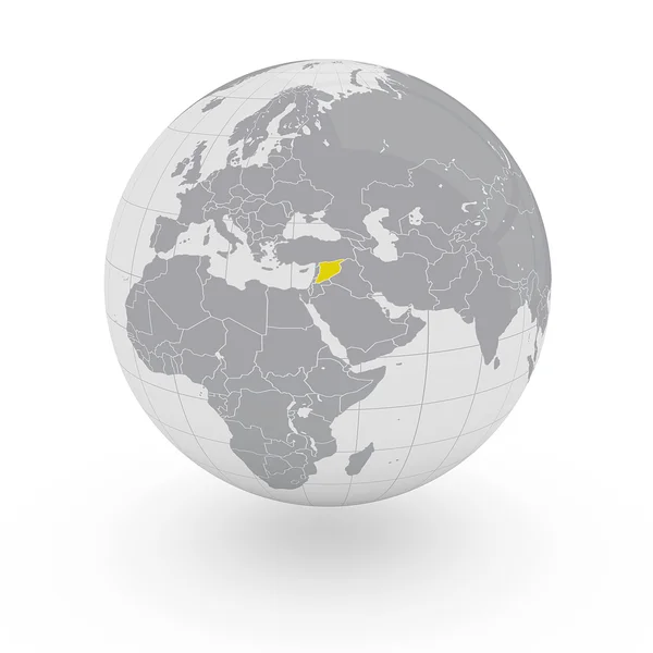 Suriye Globe — Stok fotoğraf