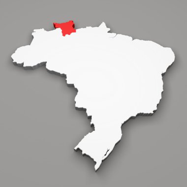 Roraima state, Brazil clipart