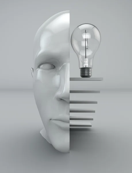 Ideia mente pensante — Fotografia de Stock