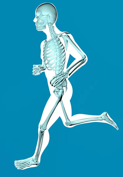 Running man x-ray — Stock Photo, Image