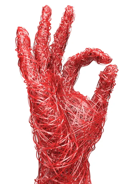 Ok, gesto da mão — Fotografia de Stock