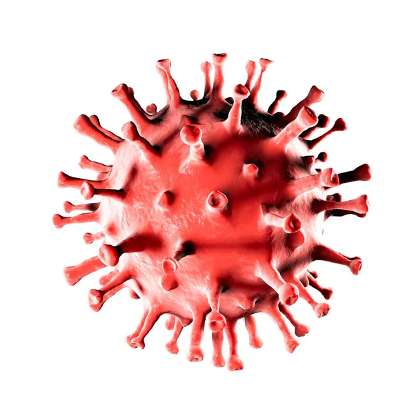 Virus Detail Unter Dem Mikroskop Mutationen Und Varianten Des Coronavirus — Stockfoto