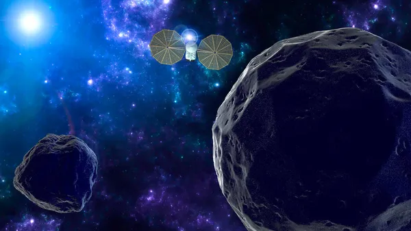 Lucy Nasa Rymdsond Årig Resa Till Åtta Olika Asteroider Besöker — Stockfoto