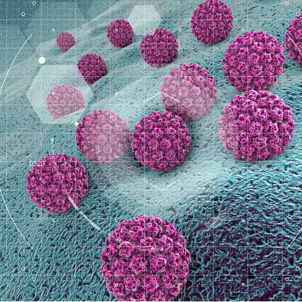 Humane Papillomavirus Infektion Virus Hpv Ist Die Weltweit Häufigste Sexuell — Stockfoto