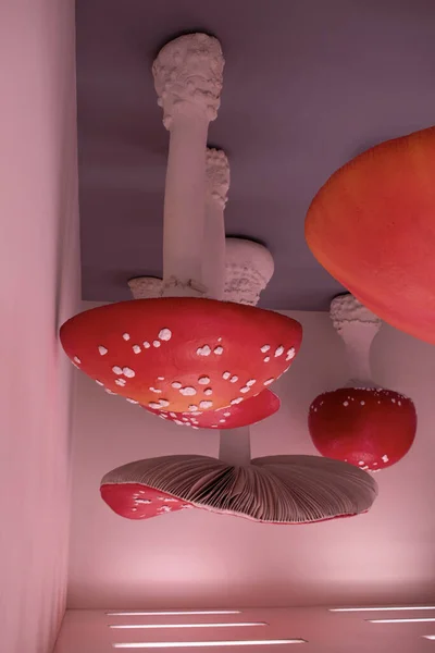 Milan Italy 2021 Details Upside Mushroom Room Part Project Synchro — 图库照片