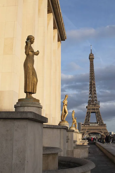 Paris França 2022 Torre Eiffel Torre Metal Concluída 1889 Para — Fotografia de Stock