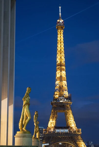 París Francia 2022 Torre Eiffel Torre Metal Terminada 1889 Para —  Fotos de Stock