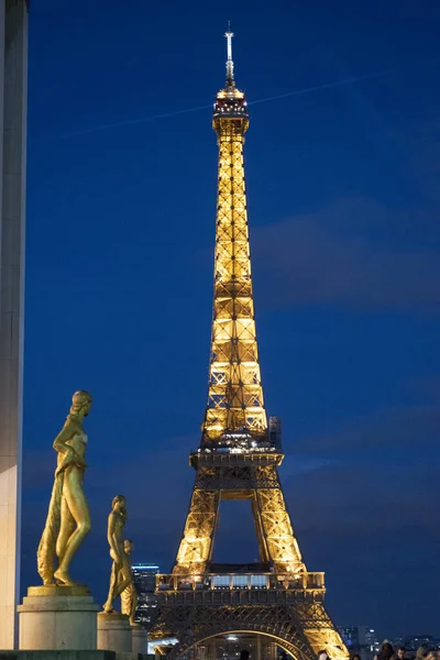 Paris France 2022 Eiffel Tower Metal Tower Completed 1889 Universal — Stock Photo, Image