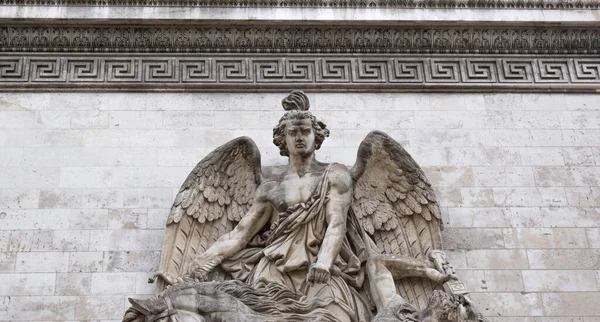 Paris Frankreich Europa Einzelheiten Des Triumphbogens Des Sterns Arc Triomphe — Stockfoto