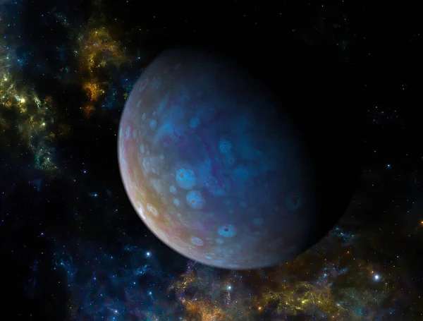 Exploração Novos Mundos Espaço Universo Novas Galáxias Planetas Com Luz — Fotografia de Stock